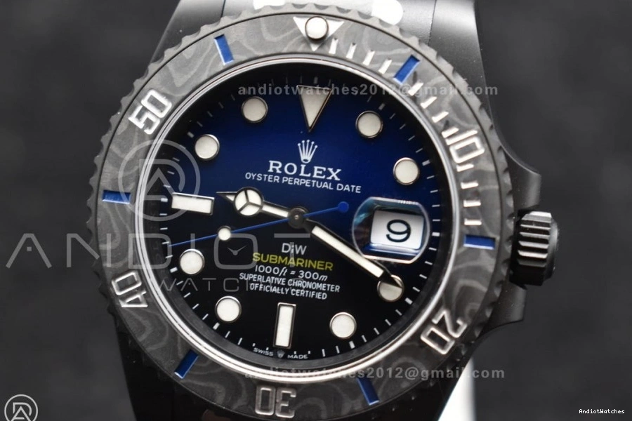 Submariner on DLC Black 1:1 Dial Lightweight DLC Edition Sandblasted Blue Best DIW Bracelet VS VSF 1157 0516